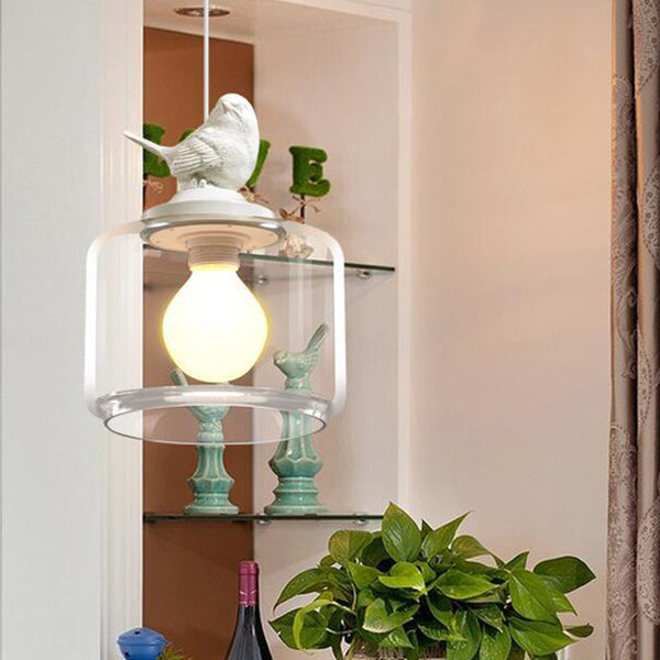 Bird Pendant Light – Artistic Glass Hanging Lamp | Elegant Nature-Inspired Ceiling Lighting
