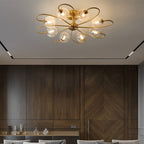 BLOOM Ceiling Light – Sculptural Glass Chandelier | Modern Geometric Statement Lighting
