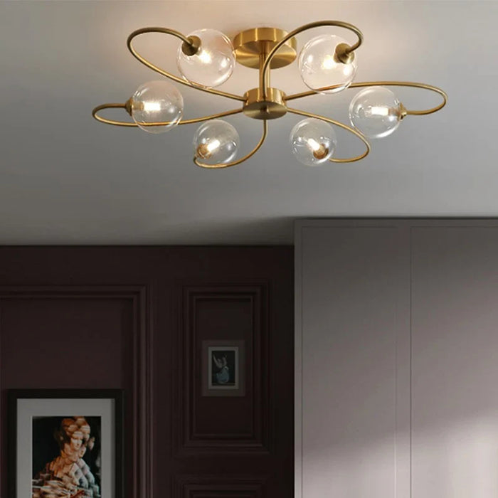 BLOOM Ceiling Light – Sculptural Glass Chandelier | Modern Geometric Statement Lighting