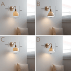 Heritage Brass Wall Light – Vintage Ceramic Sconce | Classic Traditional Accent Lighting