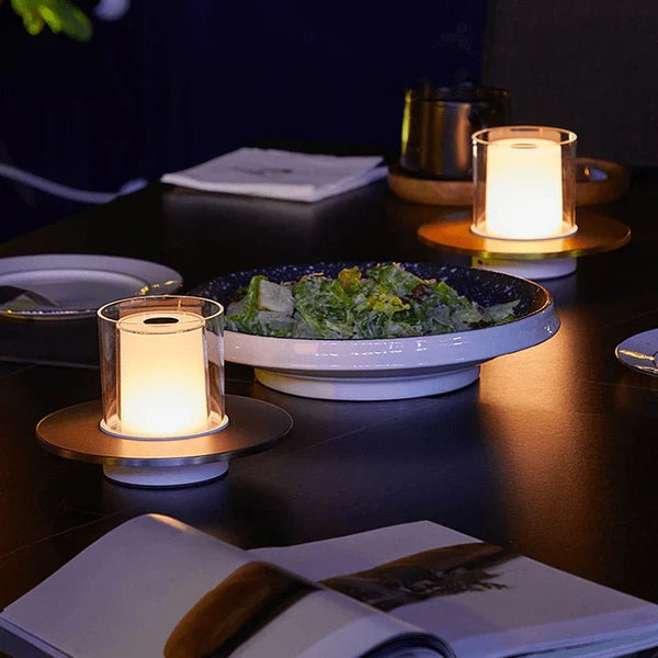 AuraFlame LED Mood Light – Induction Candle Lamp | Modern Ambient Lighting