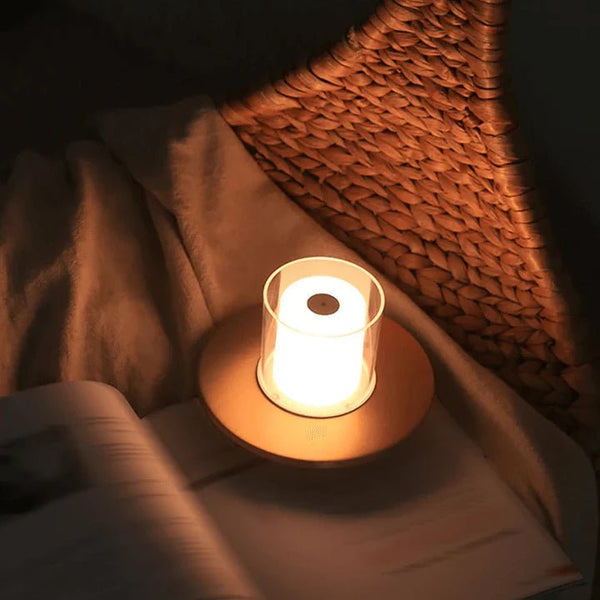 AuraFlame LED Mood Light – Induction Candle Lamp | Modern Ambient Lighting