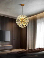 Celestique Crystal Chandelier – Luxury LED Pendant Light | Modern Statement Ceiling Lighting for Elegant Interiors