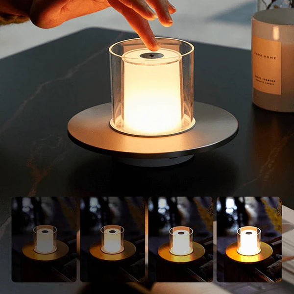 AuraFlame LED Mood Light – Induction Candle Lamp | Modern Ambient Lighting