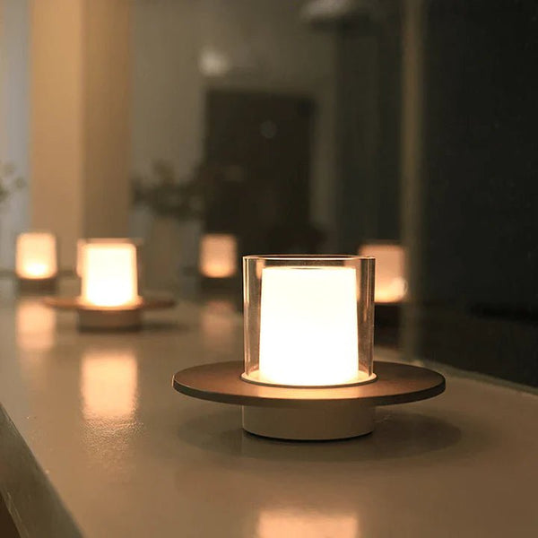 AuraFlame LED Mood Light – Induction Candle Lamp | Modern Ambient Lighting