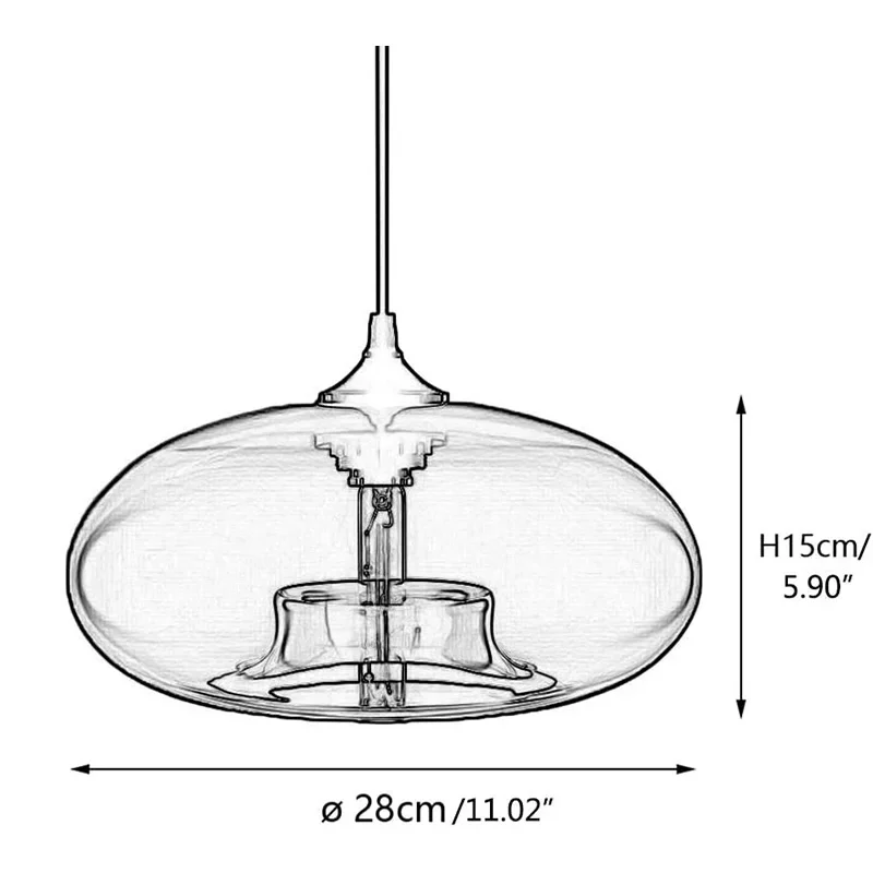 Artisan Coloured Glass Pendant Light – Contemporary E26 Ceiling Lamp | Designer Ambient Lighting | Luxury Statement Fixture