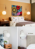 Japandi Silk Wall Light – Handwoven Fabric & Wood Wall Lamp | Soft Ambient Lighting | Contemporary Japanese-Inspired Design