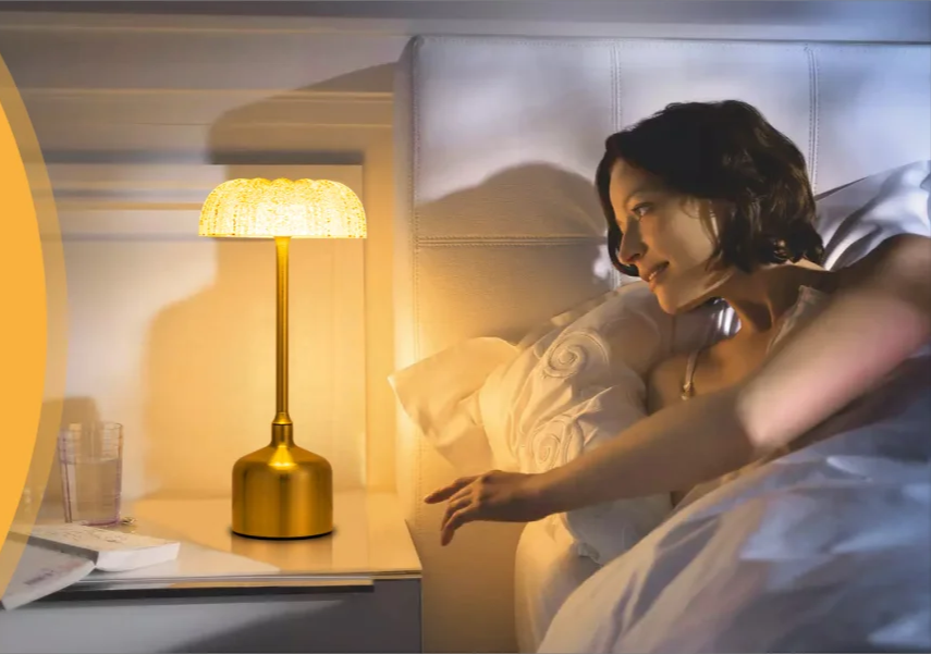 LumiVintage 3000 – Retro LED Table Lamp with Touch Dimming & Rechargeable Battery