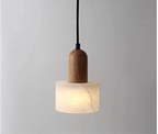 Auralith Marble Pendant Light – Wabi-Sabi Jade Stone Ceiling Lamp | Luxury LED Lighting for Refined Interiors