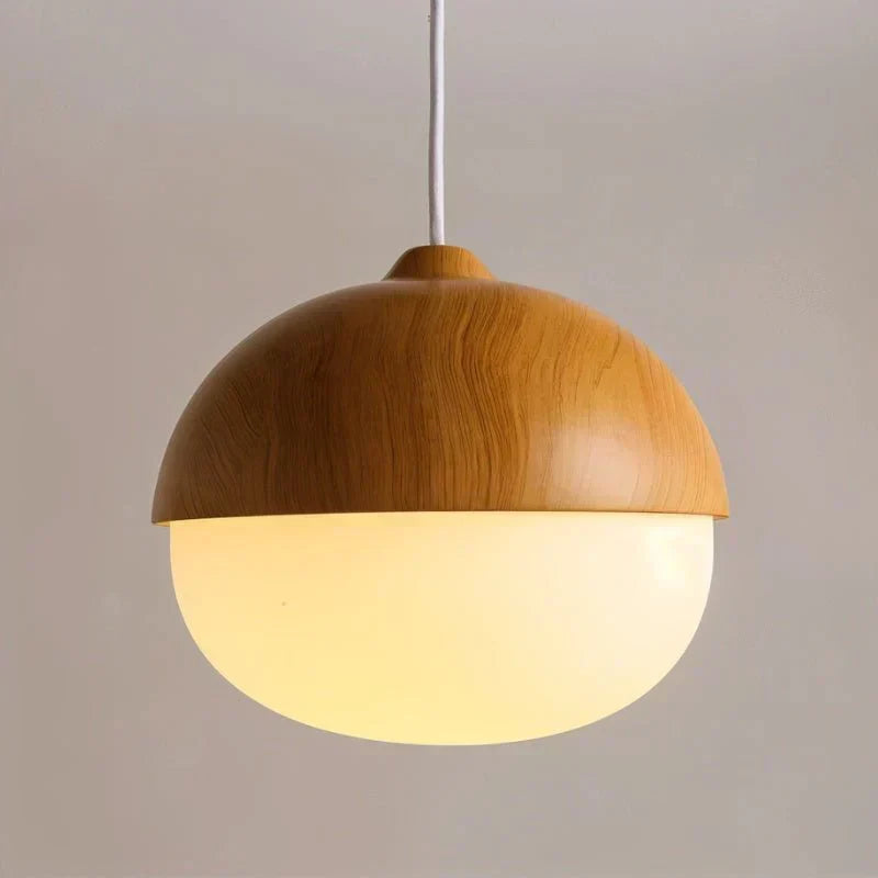 Castanea Pendant Light – Natural Wood-Inspired Hanging Lamp | Elegant Modern Interior Lighting