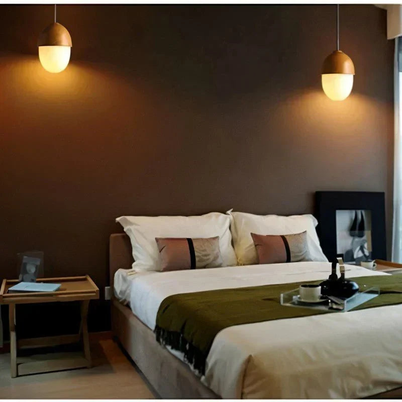 Castanea Pendant Light – Natural Wood-Inspired Hanging Lamp | Elegant Modern Interior Lighting