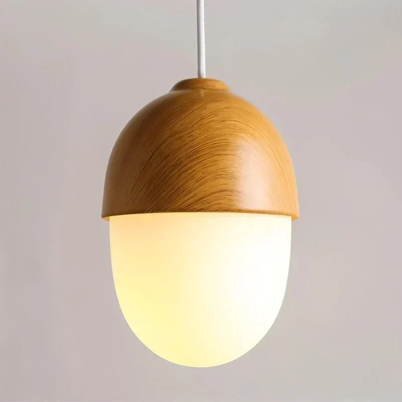 Castanea Pendant Light – Natural Wood-Inspired Hanging Lamp | Elegant Modern Interior Lighting