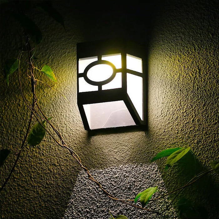 Solar LED Wall Light (2-Pack) – Outdoor Solar Wall Lights | Weather-Resistant Garden Lighting