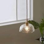 Brass Glass Pendant Light – Modern Elegant Hanging Lamp | Contemporary Ambient Interior Lighting