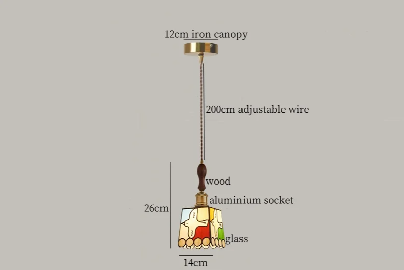 Heritage Tiffany Pendant Light – Stained Glass Ceiling Lamp | Vintage Ambient Lighting | Timeless Interior Elegance