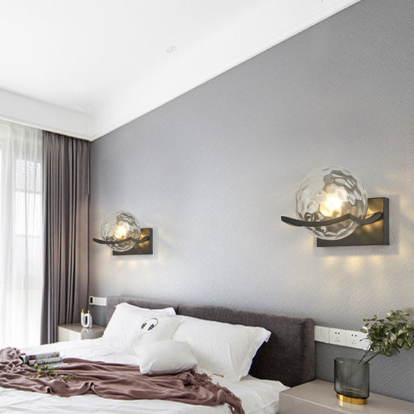 Lunara Glass LED Wall Light – Contemporary Designer Sconce | Modern Ambient Lighting