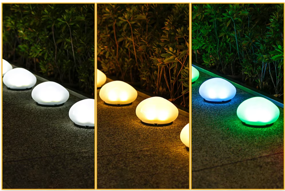 StoneGlow Solar Garden Light – Waterproof Pebble Outdoor Lamp | Decorative LED Lighting for Gardens & Patios