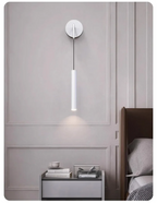 Modern Aluminium LED Wall Light – Minimalist Bedside Reading Sconce | Contemporary Ambient Lighting