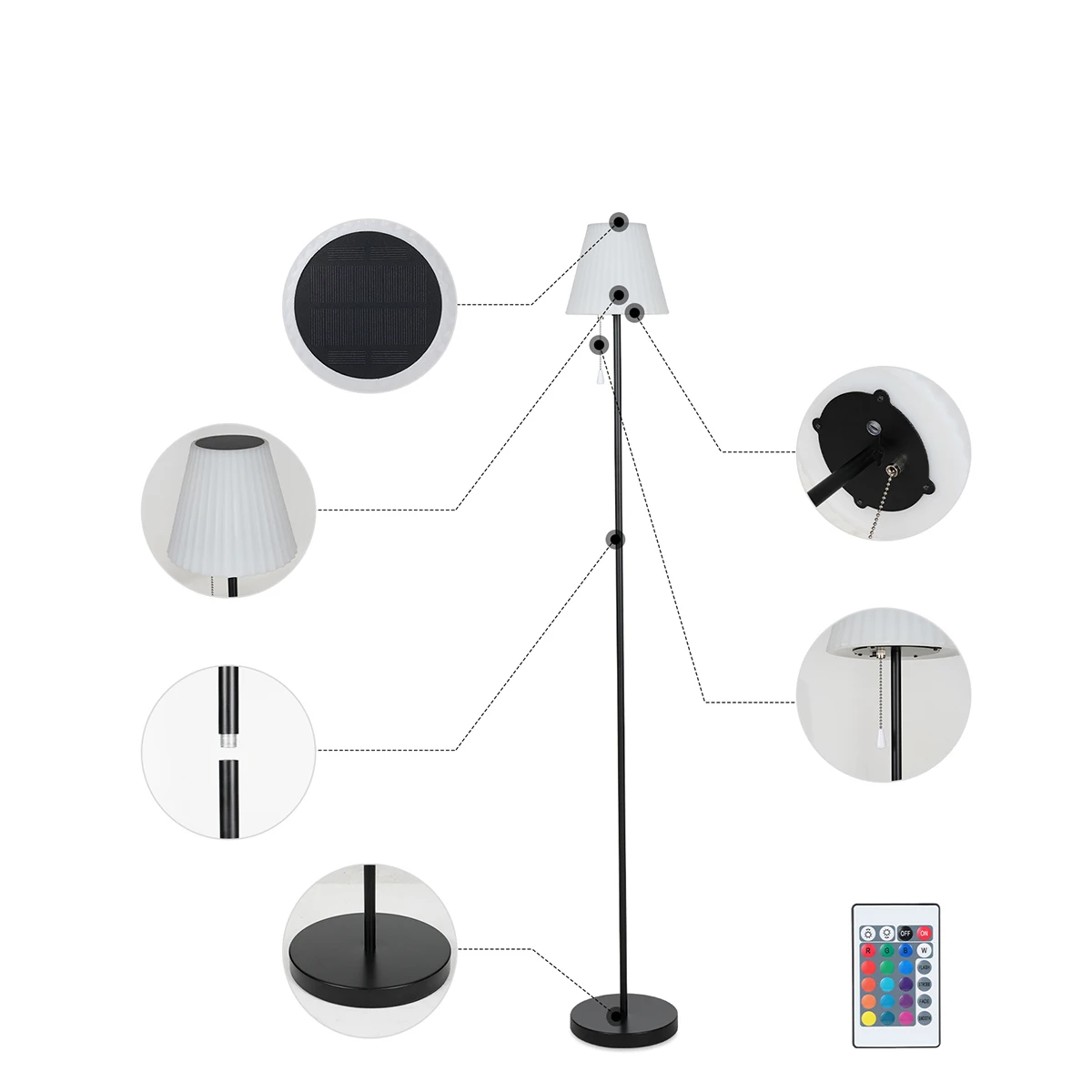 Solisphere Table Lamp – Rechargeable RGB Solar Light | Portable Indoor & Outdoor Ambient Lighting