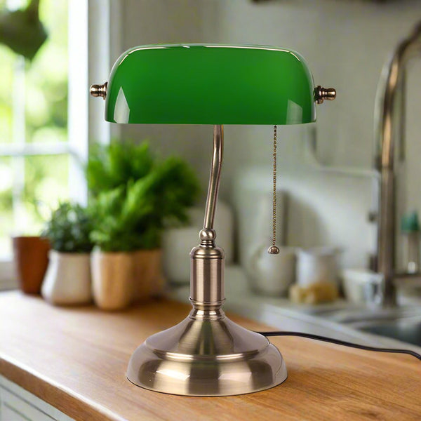 European Glazed Table Lamp – Classic Design with Timeless Elegance