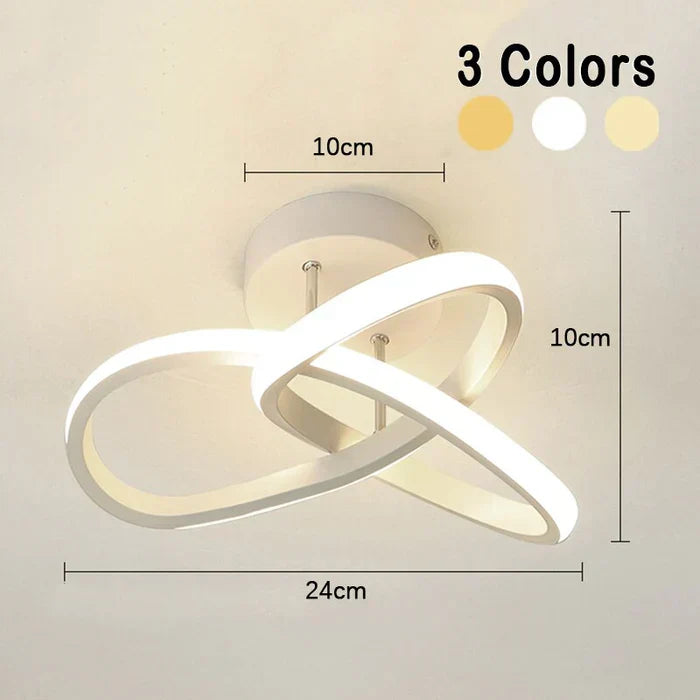Modern LED Ring Ceiling Light – Dimmable Contemporary Flush Mount Lamp | Smart Ambient Interior Lighting