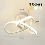 Modern LED Ring Ceiling Light – Dimmable Contemporary Flush Mount Lamp | Smart Ambient Interior Lighting