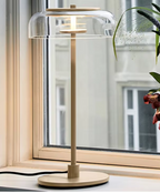 Aurélo – Designer Glass Table Lamp with LED & Postmodern Style