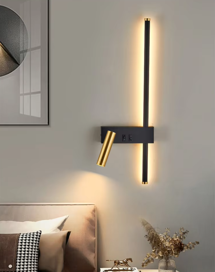 NordAura Dual Wall Light – Scandinavian Up & Down Wall Lamp | Modern Ambient Lighting | Minimalist Interior Design