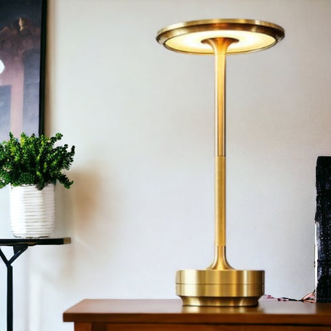 LuxeAura Rechargeable Table Lamp – Cordless Dimmable LED Ambient Light | Premium Designer Lighting