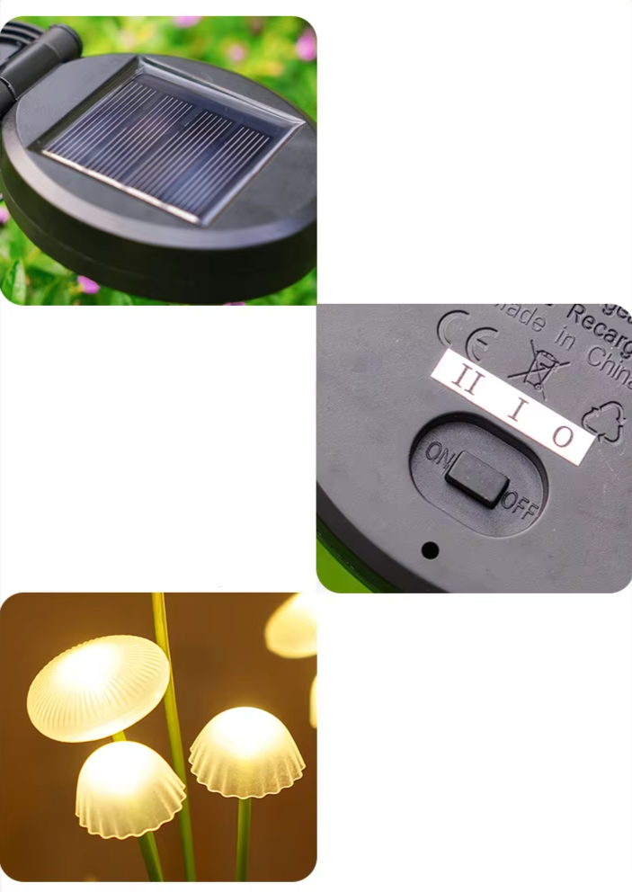 FairyGlow Solar Mushroom Light – Decorative LED Garden Lamp | Automatic Outdoor Path & Garden Lighting