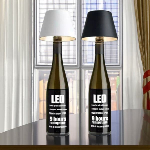 Wine Bottle Table Lamp – Compact, Modern & Portable Lighting
