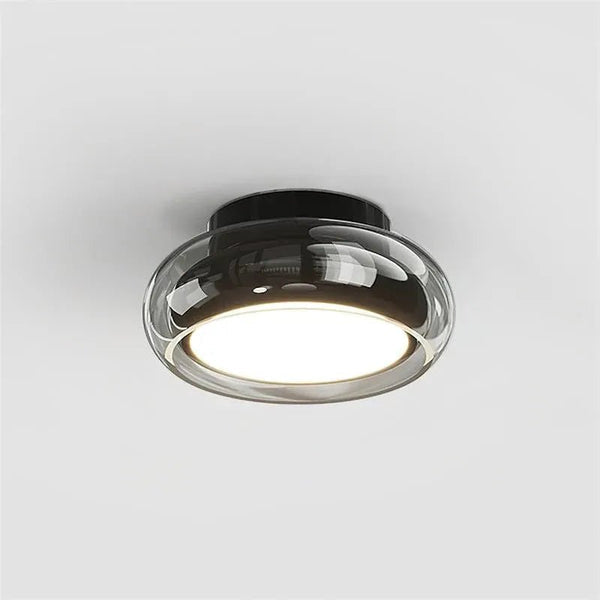 Vintage Acrylic LED Ceiling Light – Retro Flush Mount Lamp | Compact Modern Interior Lighting