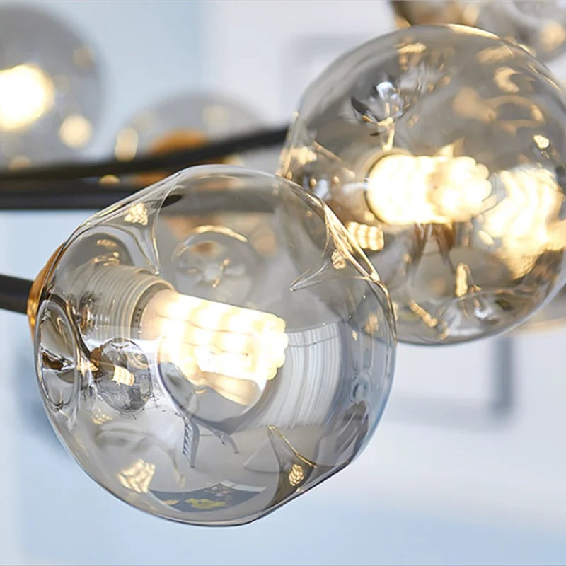 Aurelia Glass Chandelier – Modern Blown Glass Ceiling Light | Scandinavian Luxury Interior Lighting