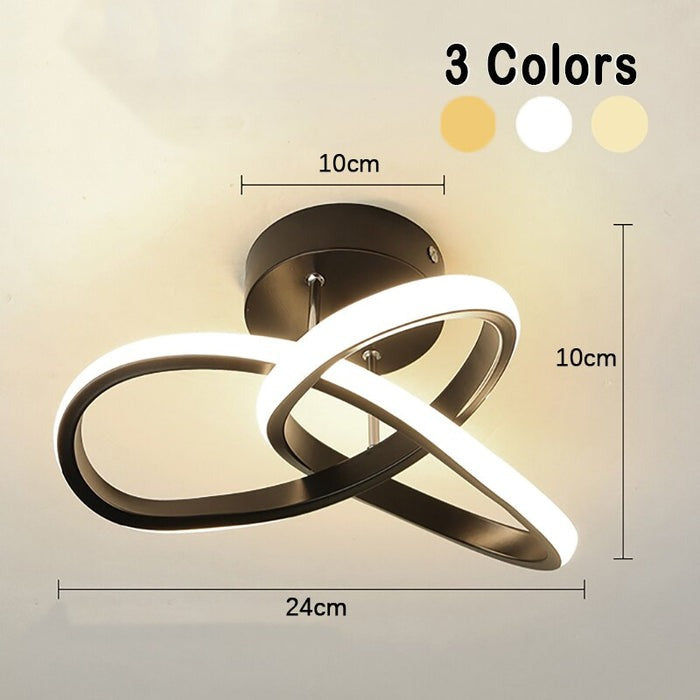 Modern LED Ring Ceiling Light – Dimmable Contemporary Flush Mount Lamp | Smart Ambient Interior Lighting