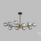 Aurelia Glass Chandelier – Modern Blown Glass Ceiling Light | Scandinavian Luxury Interior Lighting