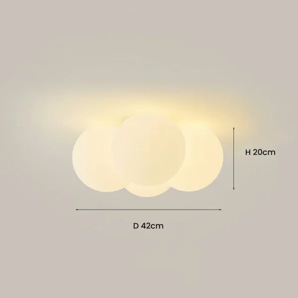 Cloud LED Ceiling Light – Modern Sculptural Flush Mount Lamp | Soft Ambient Interior Lighting