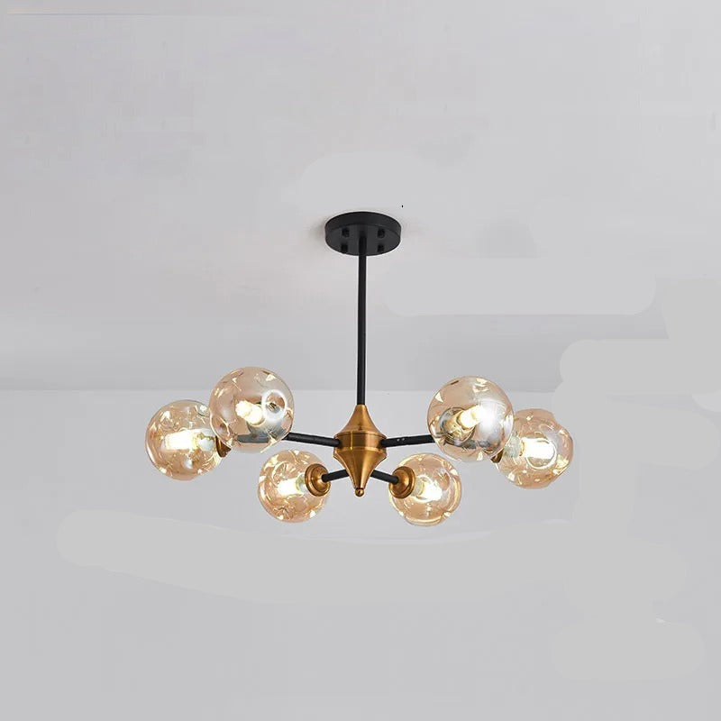 Aurelia Glass Chandelier – Modern Blown Glass Ceiling Light | Scandinavian Luxury Interior Lighting