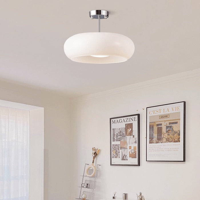 Auréline Vintage Ceiling Light – Mid-Century Glass Flush Mount Lamp | Warm Retro Interior Lighting