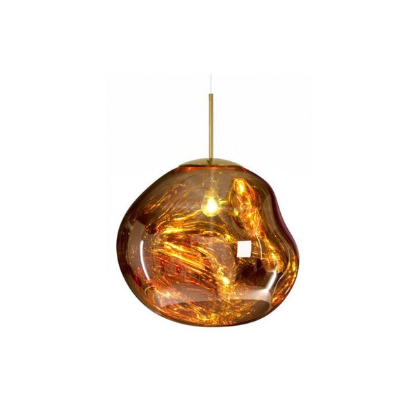 Dynamic Acrylic Pendant Light – Modern Metallic Hanging Lamp | Contemporary Statement Lighting for Dining Spaces