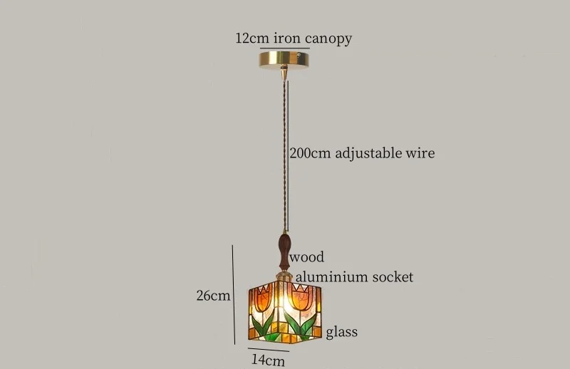 Heritage Tiffany Pendant Light – Stained Glass Ceiling Lamp | Vintage Ambient Lighting | Timeless Interior Elegance