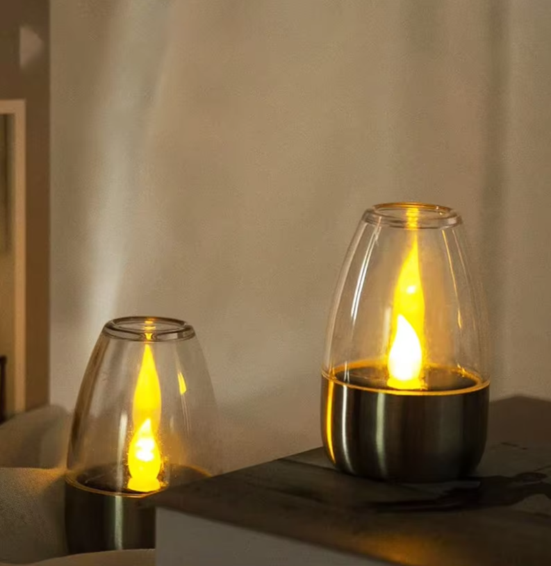 GlowCandle Solar Lantern – Flickering LED Outdoor Candle Light | Waterproof Garden & Patio Mood Lighting