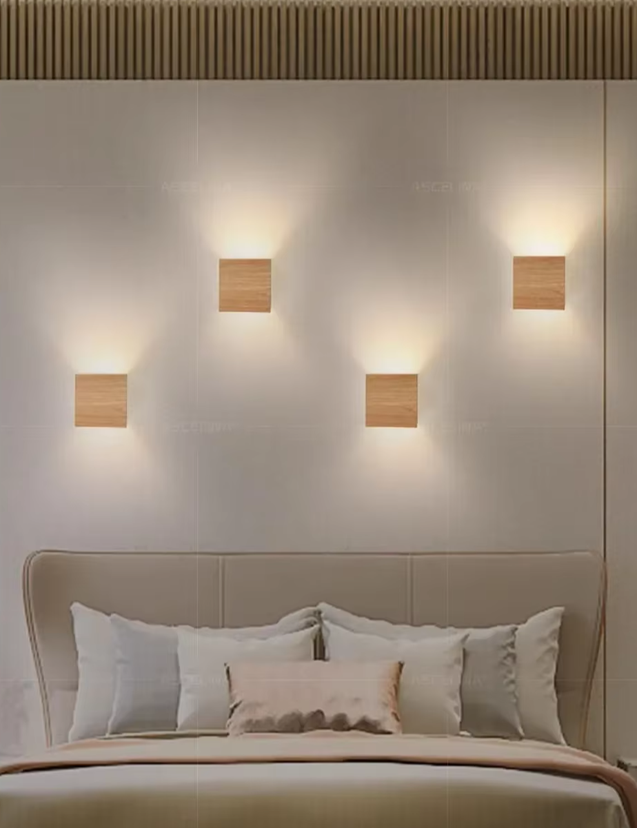 Nordwood Glow Wall Light – Wooden LED Wall Lamp | Scandinavian Up & Down Lighting | Japandi Interior Design