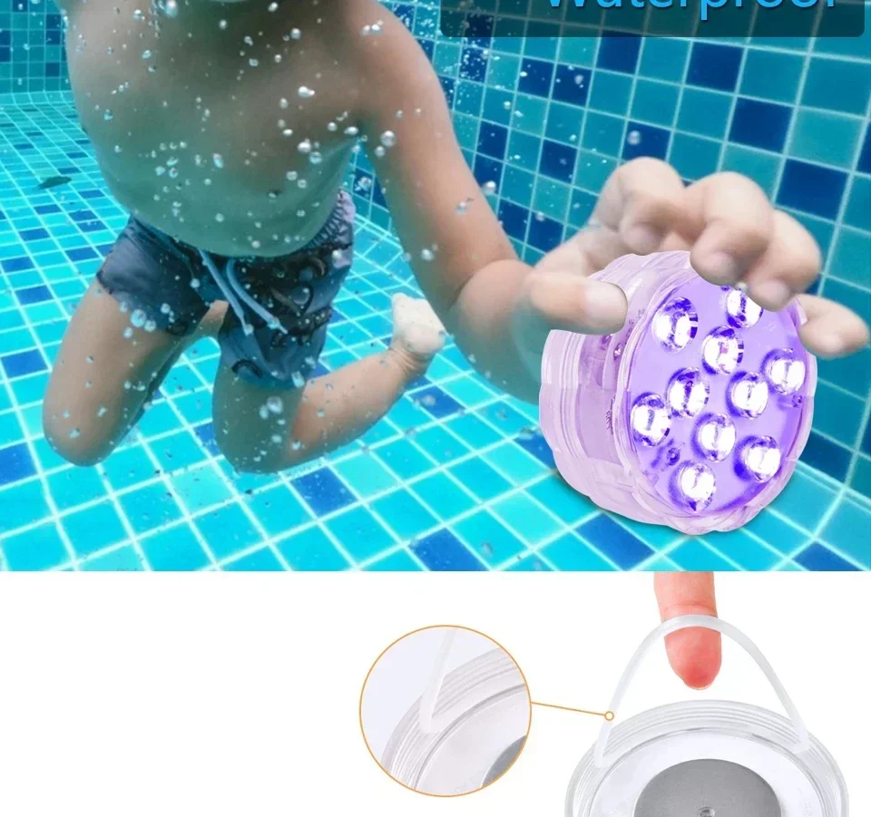 HydraGlow RGB Underwater Lights – Magnetic IP68 Pool & Aquarium LED Lights | Waterproof Colour-Changing Lighting