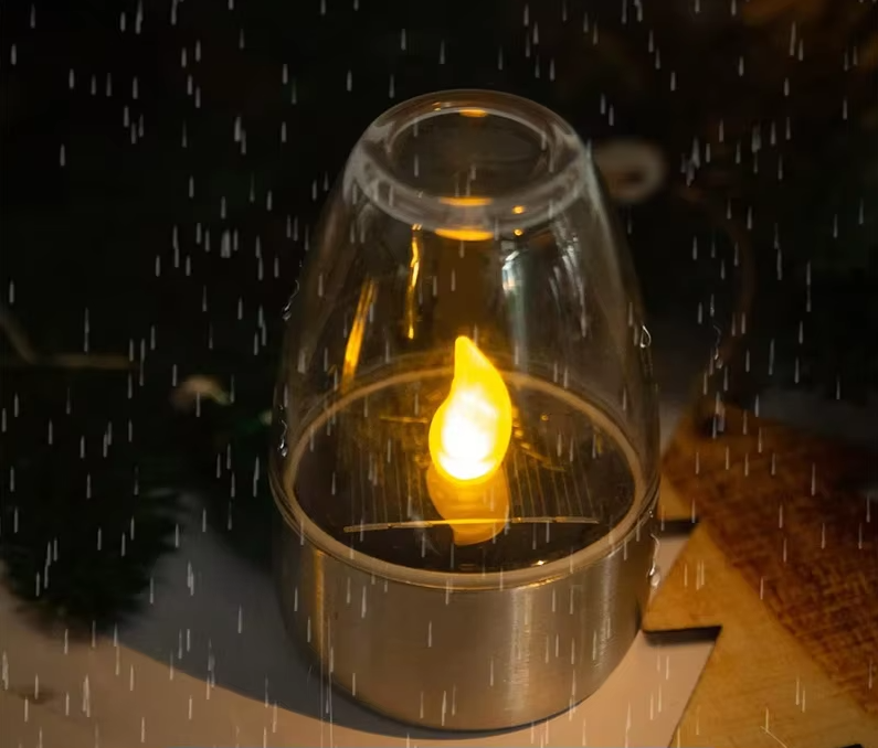 GlowCandle Solar Lantern – Flickering LED Outdoor Candle Light | Waterproof Garden & Patio Mood Lighting