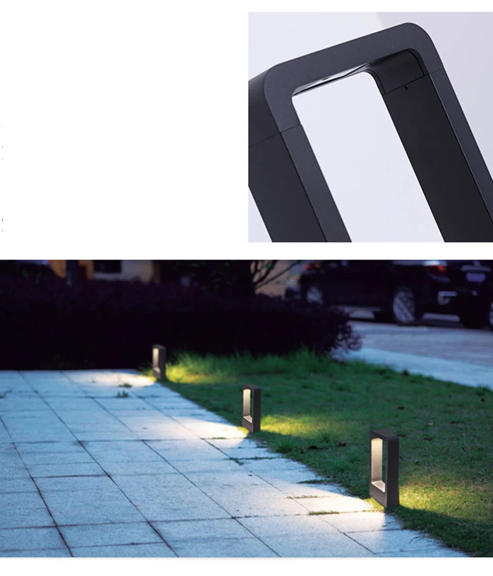 Novalith Bollard Light – Modern 7W LED Garden Lamp | Waterproof Outdoor Pathway Lighting for Contemporary Landscapes
