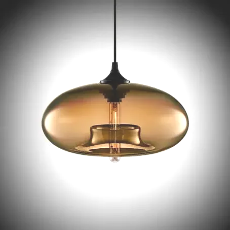 Artisan Coloured Glass Pendant Light – Contemporary E26 Ceiling Lamp | Designer Ambient Lighting | Luxury Statement Fixture