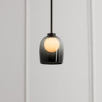 Smoke Glass Pendant Light – Modern Elegant Hanging Lamp | Contemporary Ambient Interior Lighting