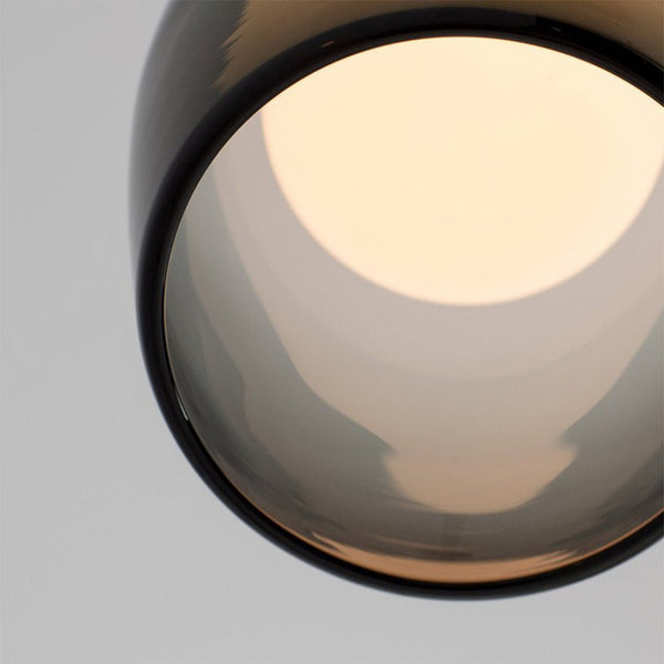 Smoke Glass Pendant Light – Modern Elegant Hanging Lamp | Contemporary Ambient Interior Lighting