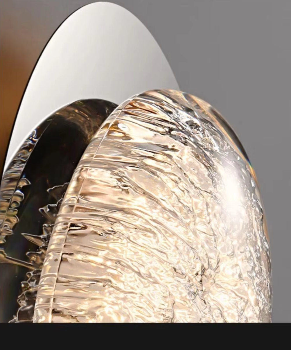 Crystal Arc Wall Light – Art Deco LED Wall Lamp | Luxury Acrylic Lighting | Contemporary Interior Statement