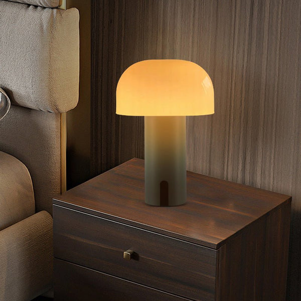 Lunova Mushroom Table Lamp – Rechargeable Ambient Lighting | Modern European Design